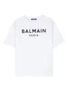 Balmain Logo Print T-shirt In White