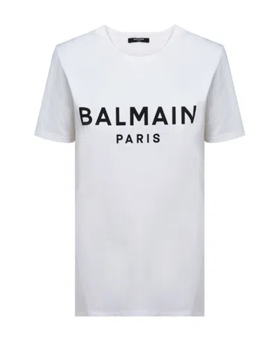 Balmain Logoed T-shirt In White
