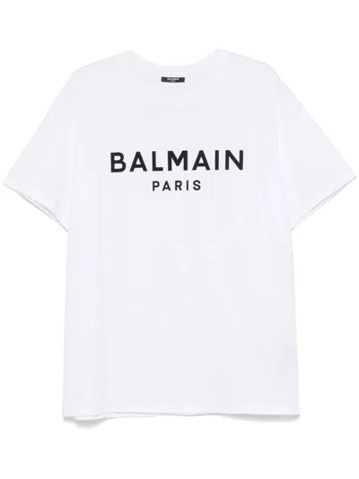 BALMAIN LOGO-PRINT T-SHIRT