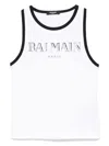 Balmain Logo-print Tank Top In White