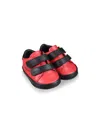 Balmain Logo-print Touch-strap Sneakers In Red