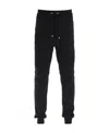 Balmain Uez Vert Cotton Track Pants In Black