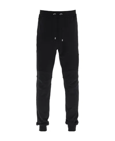 BALMAIN COTTON SWEATPANTS WITH BALMAIN PARIS LOGO