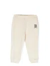 Balmain Logo-print Track Pants In Neutrals