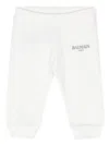 Balmain Logo-print Cotton Track Pants In White