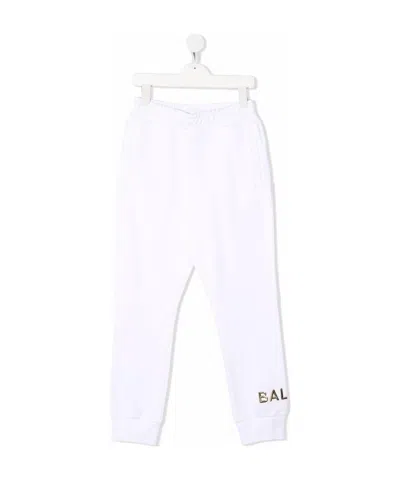 Balmain Logo-print Track Pants In White