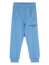 Balmain Logo-print Trousers In Blue
