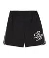 Balmain Logo-print Wool-blend Shorts In Black