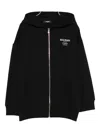 Balmain Logo-print Zip-up Hoodie In Black