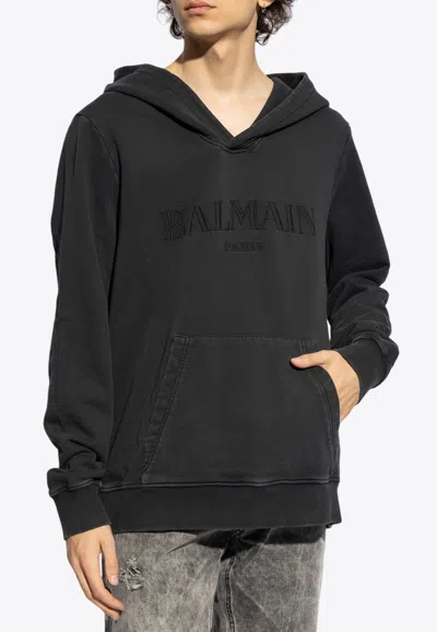 Balmain Black Vintage Hoodie