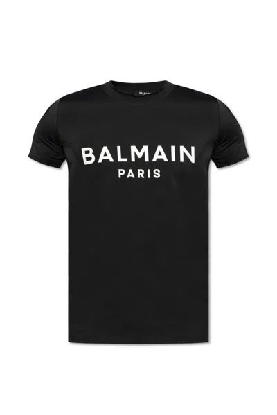 Balmain Logo Printed Swim T In Black