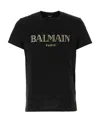 Balmain Vintage Crystal-embellished T-shirt In Black
