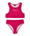 Balmain Logo Bikini In Red