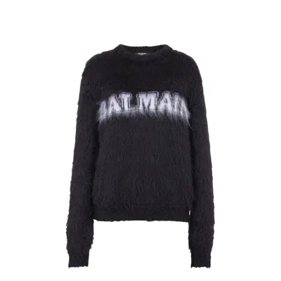 BALMAIN BALMAIN LOGO PULLOVER WOMEN