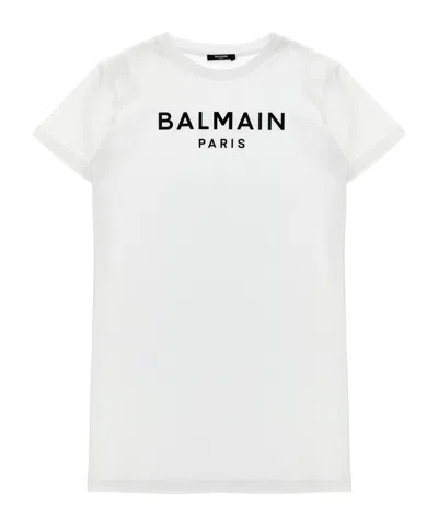 Balmain Logo-raised T-shirt In White