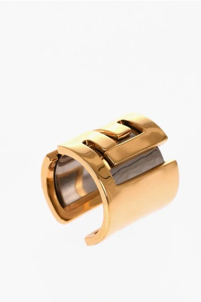 Balmain Logo Ring In Gold