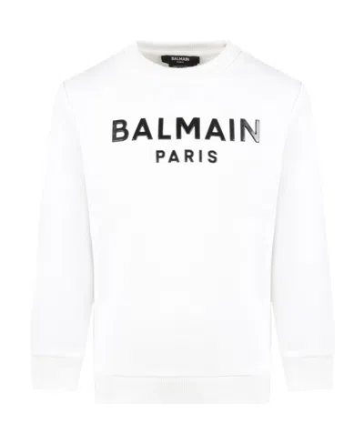 BALMAIN LOGO ROUND-NECKED SWEATER