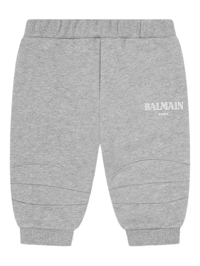 BALMAIN LOGO-RUBBERISED TRACK JACKET