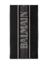 Balmain Logo Scarf In Black