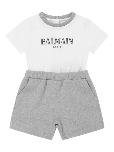 Balmain Babies' Logo Shorties In White