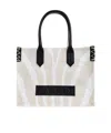 Balmain Medium Logo-patch Tote Bag In White
