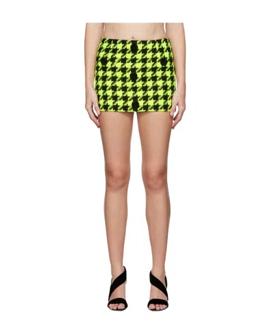 Balmain Logo Slim Skirt In Nude