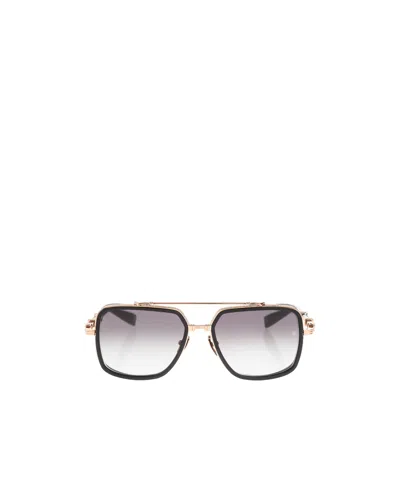 Balmain Logo Square Sunglasses In White