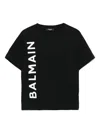 Balmain Logo-stamp T-shirt In Black