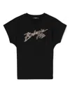 Balmain Logo-studded Cotton T-shirt In Black