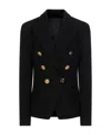 Balmain Logo Suit Jacket In Black
