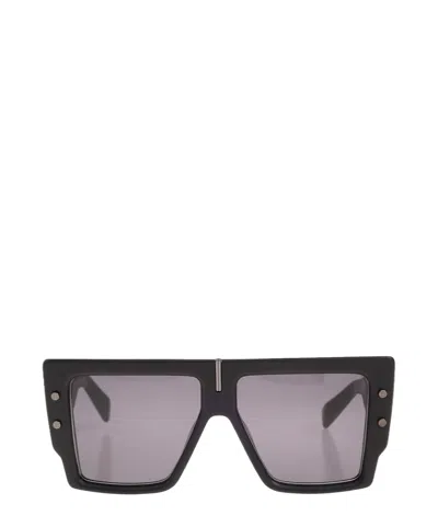 Balmain Logo Sunglasses In Black