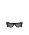 Balmain Imperial Rectangular Chain Sunglasses In Black