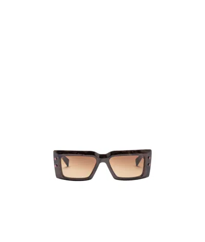 Balmain Logo Sunglasses In Black