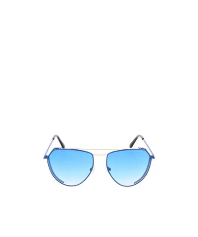 Balmain Logo Sunglasses In Blue