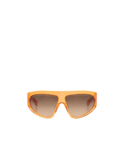 Balmain Logo Sunglasses In Brown