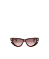 Balmain Logo Sunglasses In Brown