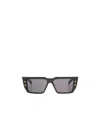 Balmain Logo Sunglasses In Gray