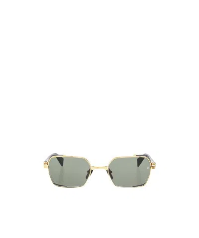 Balmain Logo Sunglasses In Gray