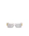 Balmain Logo Sunglasses In Gray