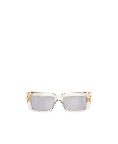 Balmain Logo Sunglasses In Gray