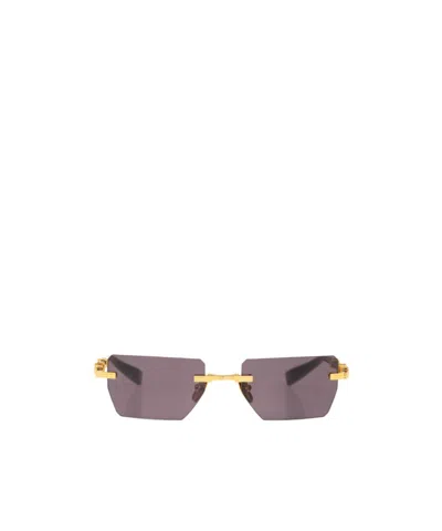 Balmain Logo Sunglasses In Gray