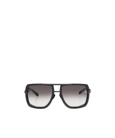 Balmain Logo Sunglasses In Gray