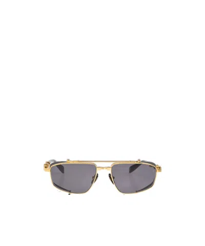 Balmain Eyewear Brigade V Sunglasses In Gold