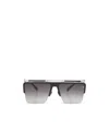 Balmain Logo Sunglasses In Gray