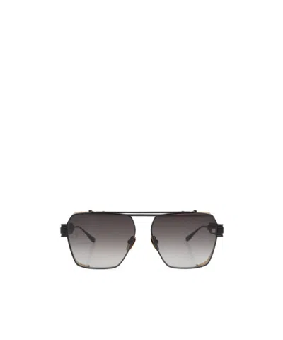 Balmain Logo Sunglasses In Gray
