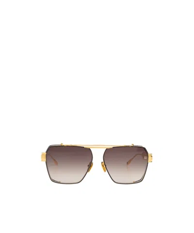 Balmain Logo Sunglasses In Nude