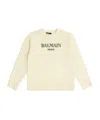 Balmain Logo Sweater In Neutral