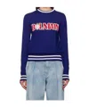 Balmain Logo Sweater In Blue