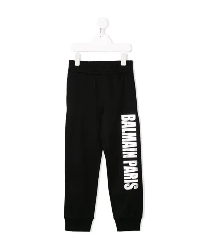 Balmain Logo Sweatpants In Black
