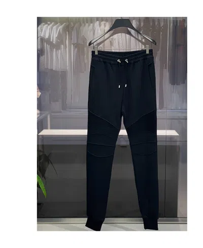 Balmain Logo Sweatpants In Black